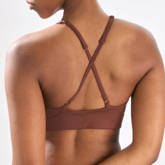 Girlfriend Collective Brown Sports Bra - Picture 4 of 10